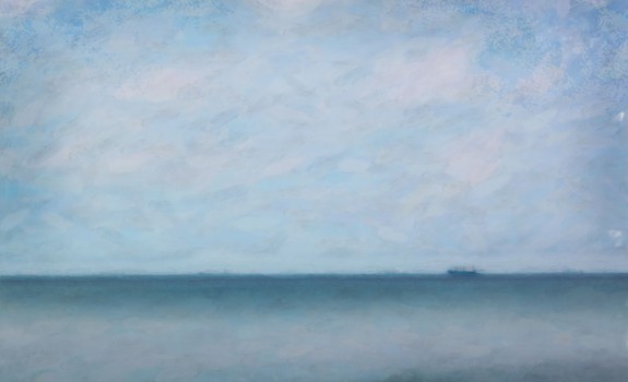 Digital Painting: Calm Blue Lake 2