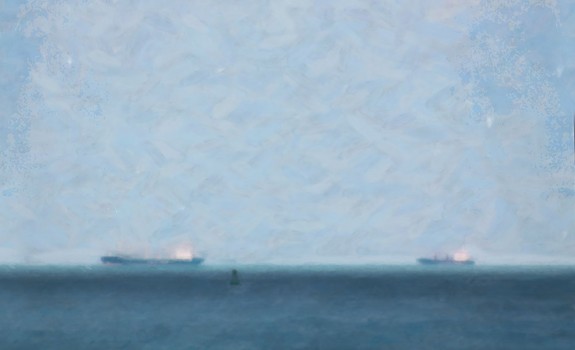 Digital Painting: Calm Blue Lake 1
